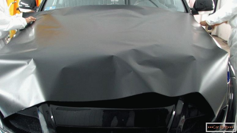 how to glue film on cars