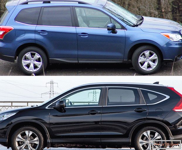 Subaru Forester and Honda CR-V - worthy rivals from Japan
