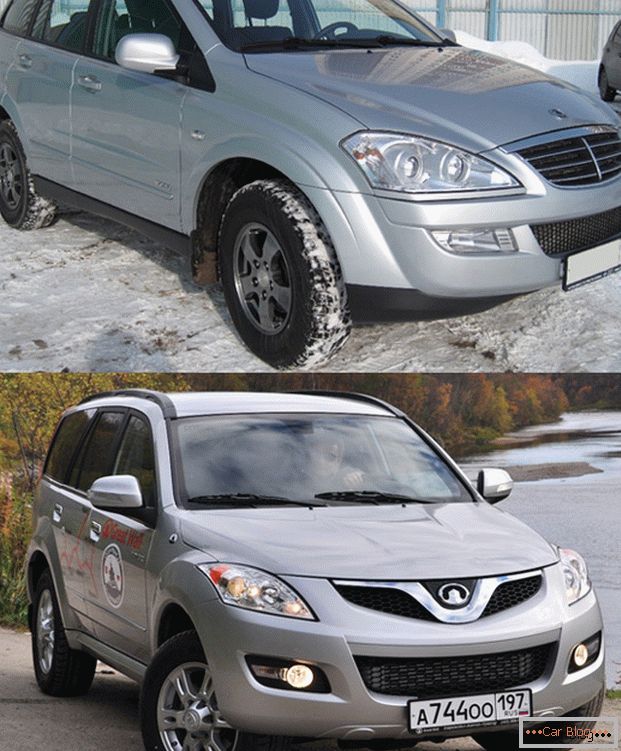 Cars Great Wall Hover H5 and SsangYong Kyron - modern SUVs from Asian manufacturers
