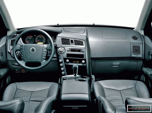 Inside the car SsangYong Kyron