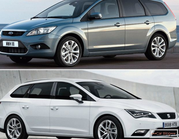 Comparison of Ford Focus Wagon and Seat Leon ST FR