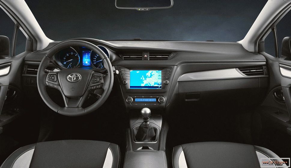 Inside the car Toyota Avensis