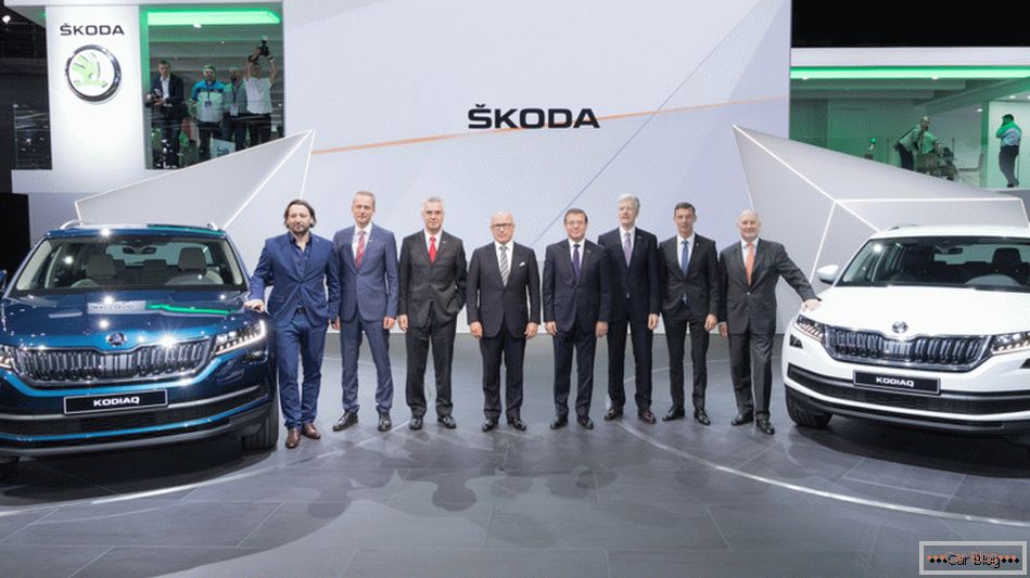 Czechs at the Paris Motor Show presented a crossover Skoda Kodiaq