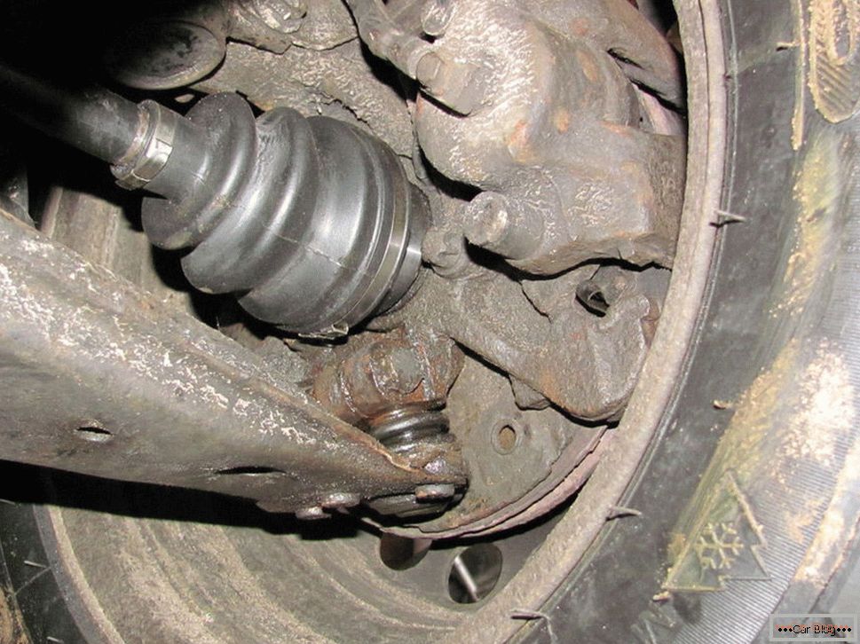 CV joints in the car require periodic lubrication