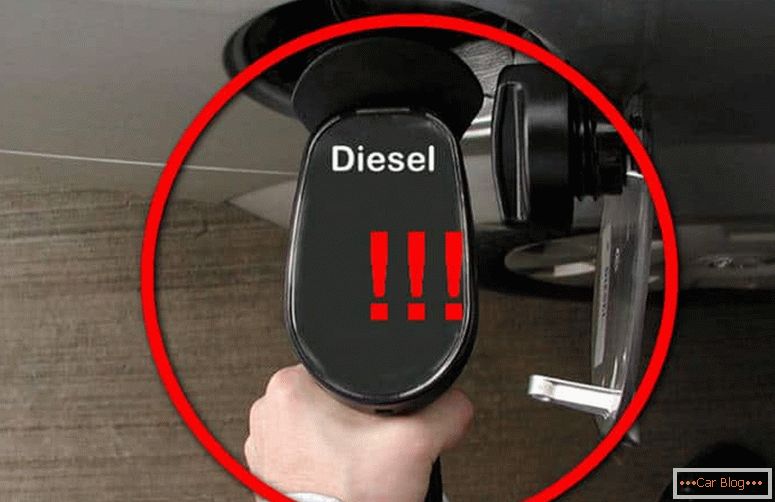 how will the car behave, if instead of diesel, gasoline is poured
