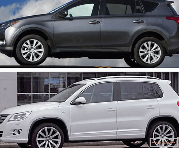 Toyota RAV4 and Volkswagen Tiguan - crossovers that have become an excellent alternative to off-road vehicles from their respective manufacturers.