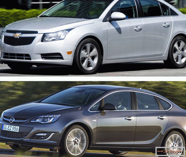 Cars Chevrolet Cruze or Opel Astra are long-standing competitors in the automotive market