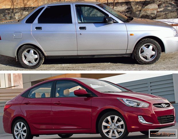 Lada Priora and Hyundai Accent cars due to a number of factors became competitors in the Russian market.