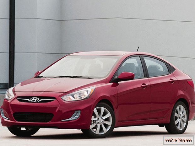 The appearance of the car Hyundai Accent