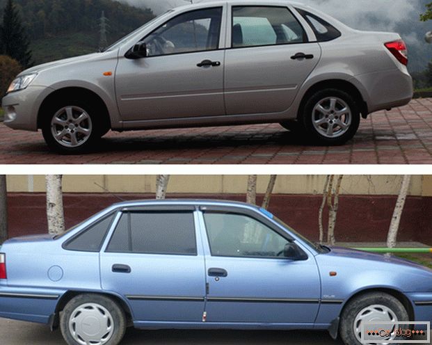 LADA Grant и Daewoo Nexia - бюджетные автомобили, пользующиеся популярностью на российском рынке