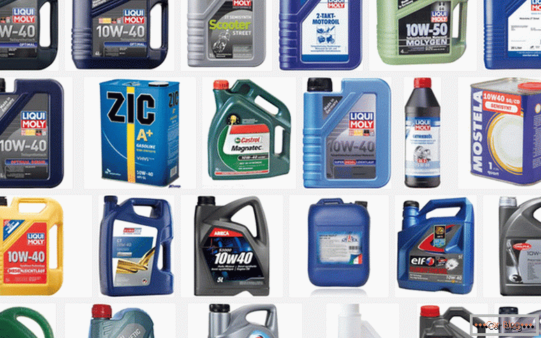 how is the selection of engine oil for the brand of car
