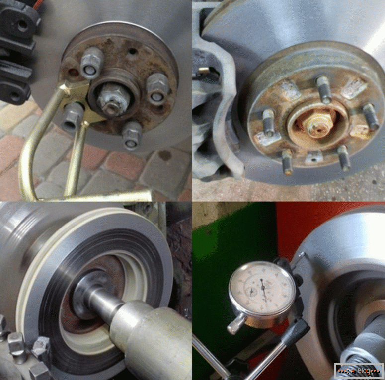 how to do the brake discs without removing their own hands