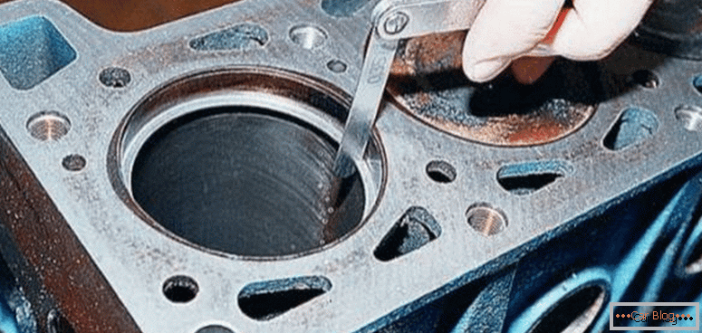 how to measure the thermal gap in the piston rings