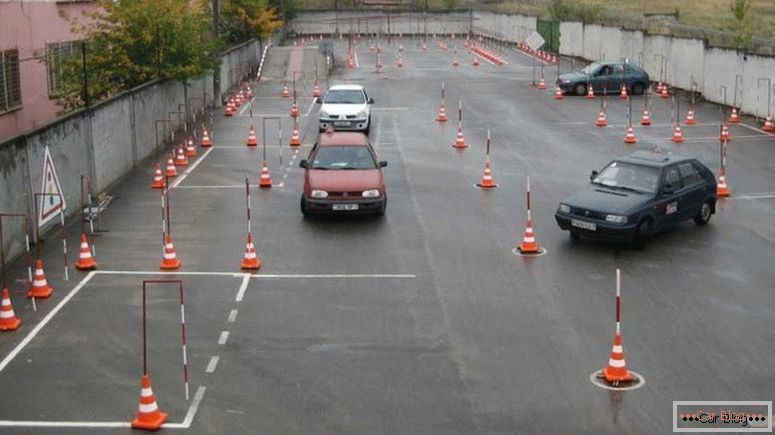 Driving test on site