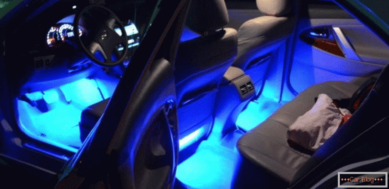 how to make lights in the car with their own hands