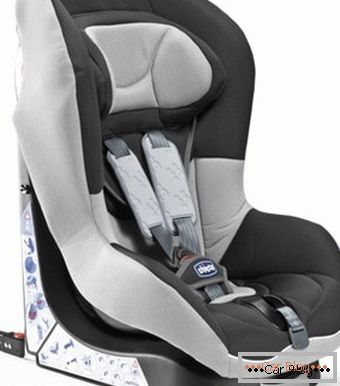 Baby seat in the car with isofix attachment system