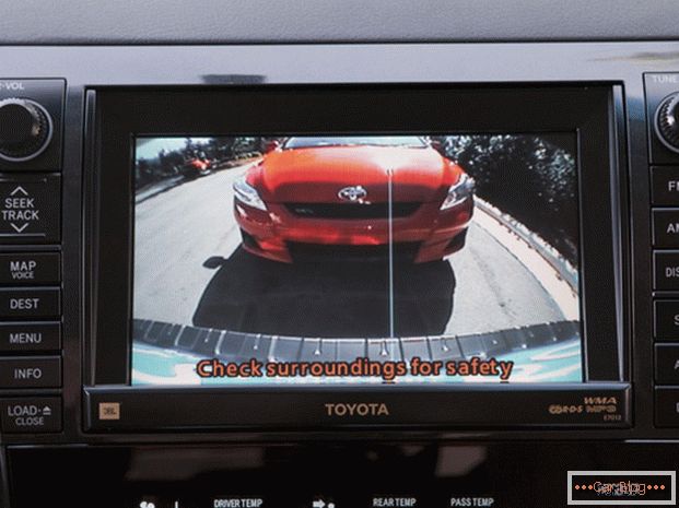 Image from the rear view camera