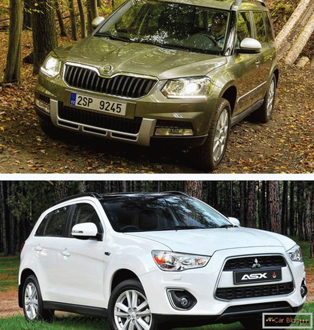 Skoda Yeti or Mitsubishi АСХ - are beginners worthy to outshine recognized leaders