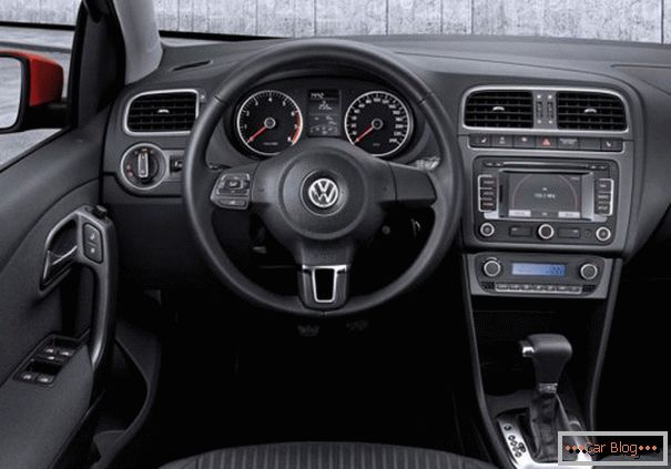 Inside, the Volkswagen Polo is a very high quality seat trim.