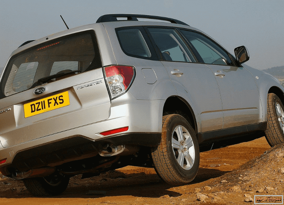 Subaru Forester with high ground clearance