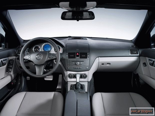 Mercedes car interior with acoustics Harman