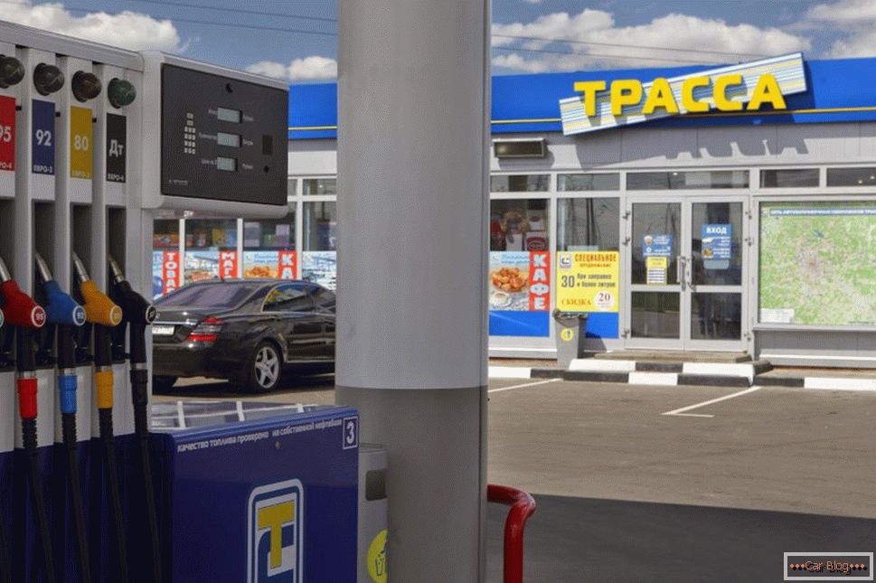 gas station track in Moscow