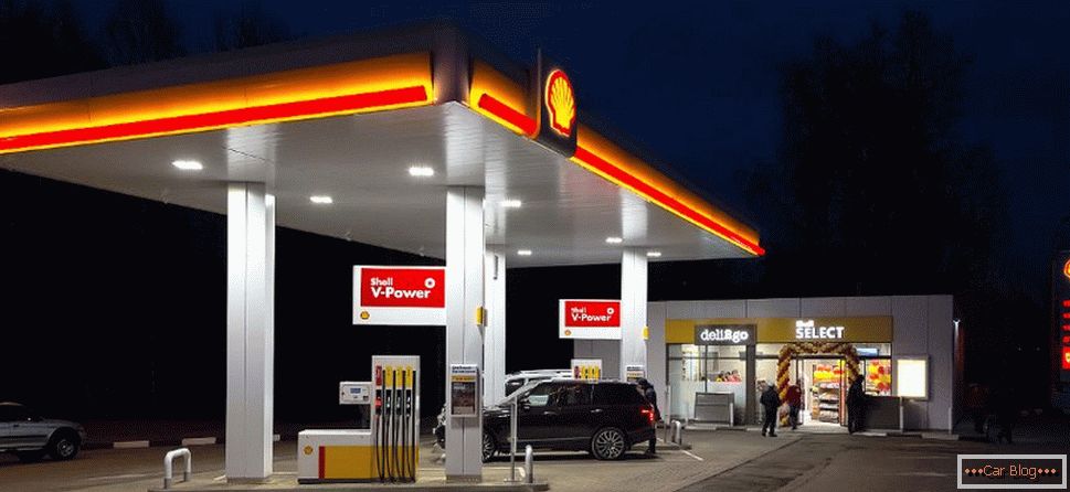 shell gas station of Russia