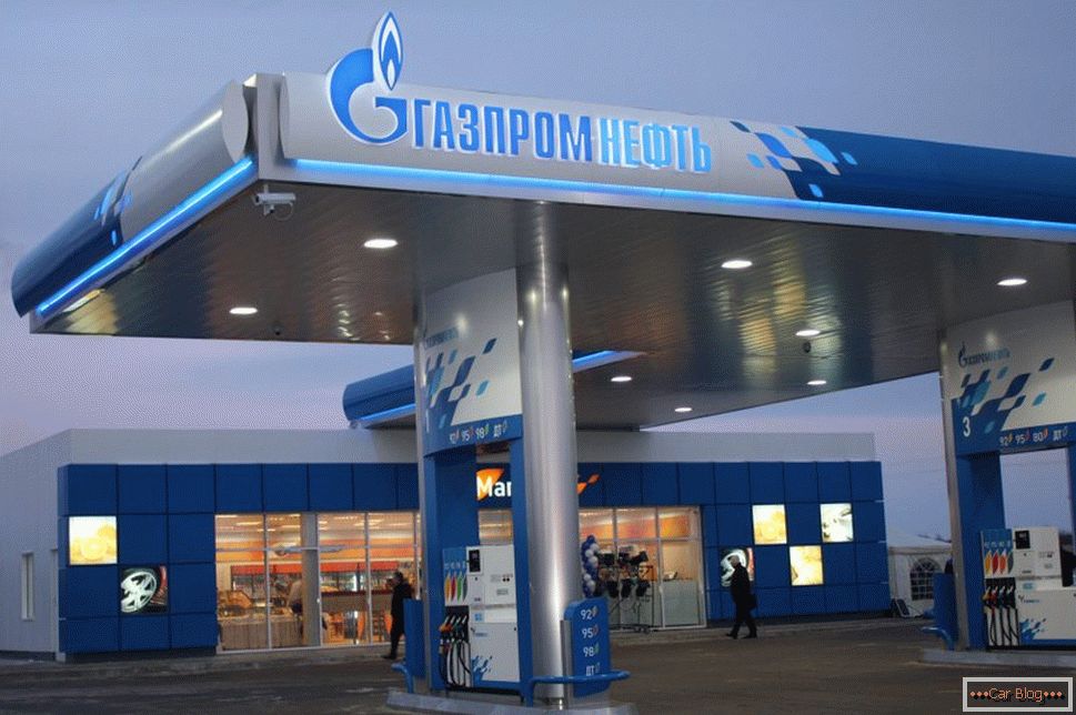 Gazpromneft gas station of Russia