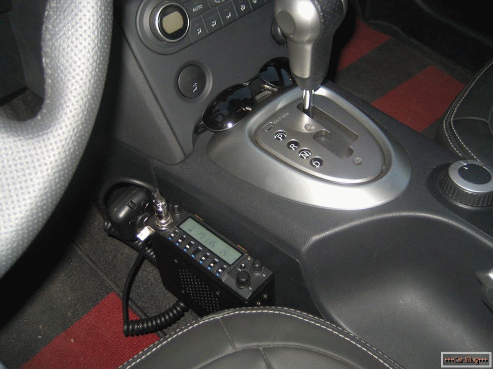 Placement of the radio in the car