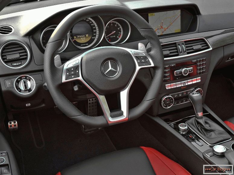 Mercedes Benz C-class 2014 amg car interior