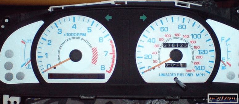 what is the overlay on the instrument panel VAZ 2114