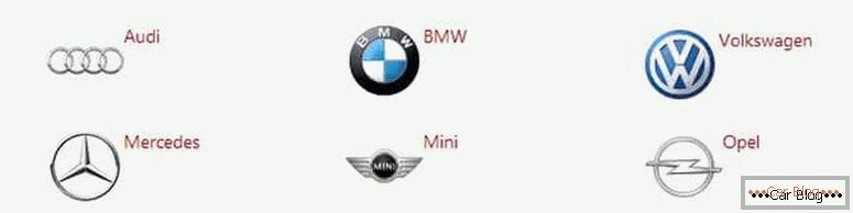 where to find a list of German car brands
