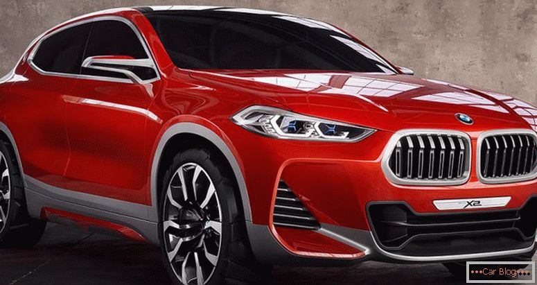 The appearance of the BMW X2