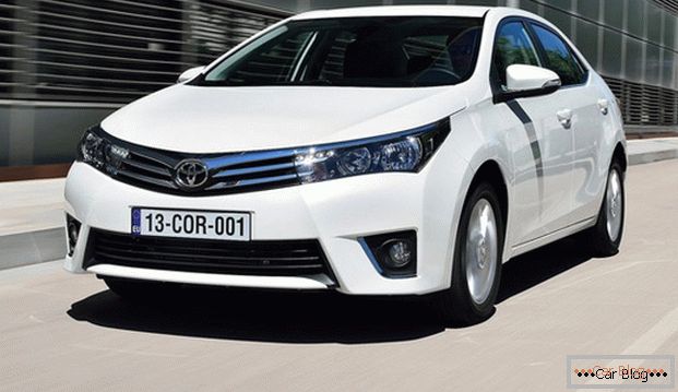 The appearance of the car Toyota Corolla