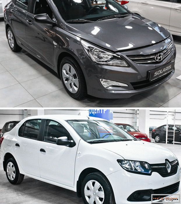 Hyundai Solaris и Renault Logan