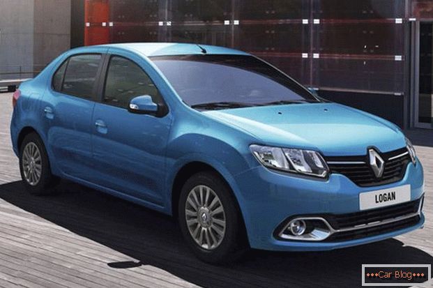 The appearance of the car Renault Logan