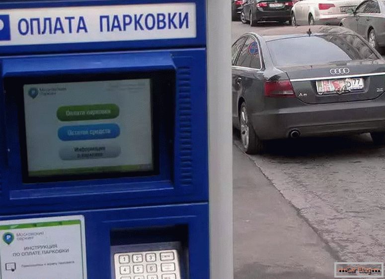 what are the methods of payment for parking in Moscow