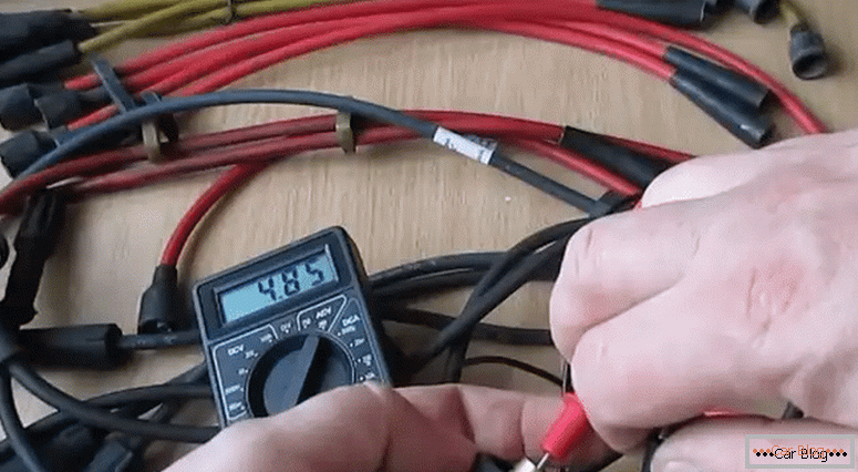 what should be the resistance of high-voltage ignition wires