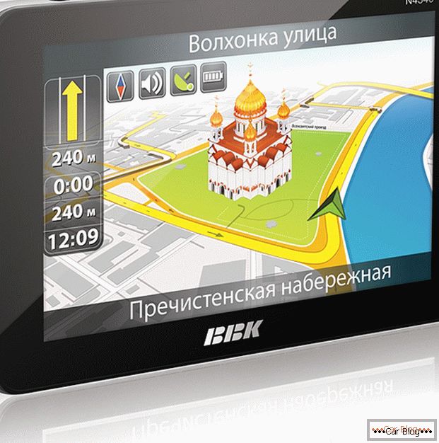 Modern GPS navigator