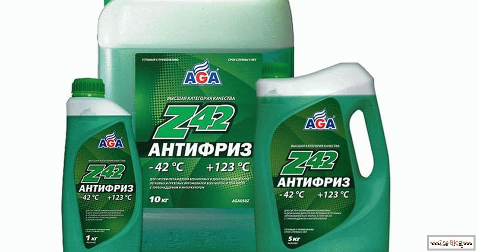 An example of green antifreeze