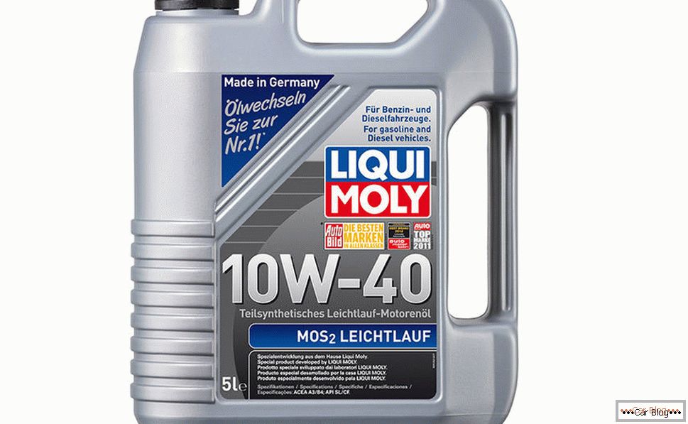 Semi-synthetic engine oil example