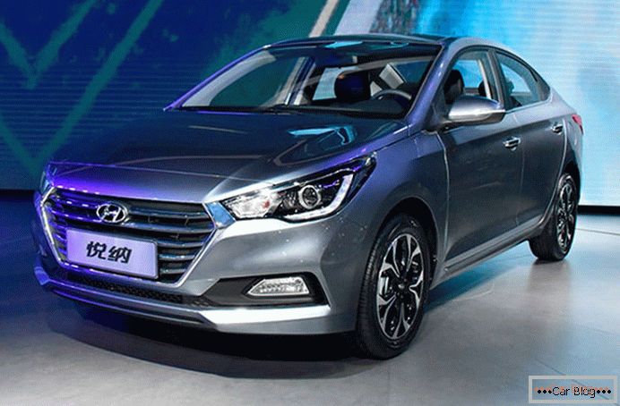 Chinese version of Hyundai Solaris