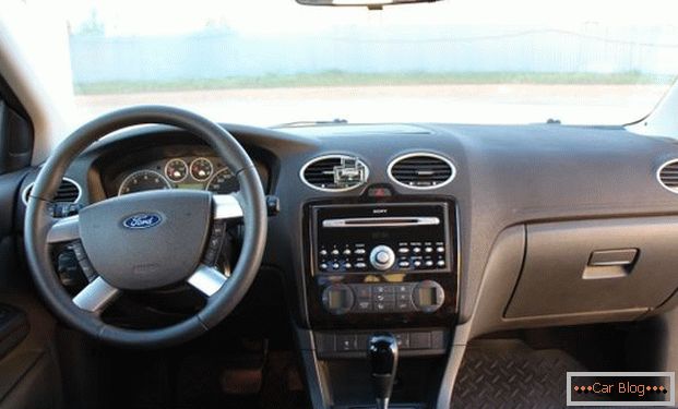 In the cabin of the car Ford Focus