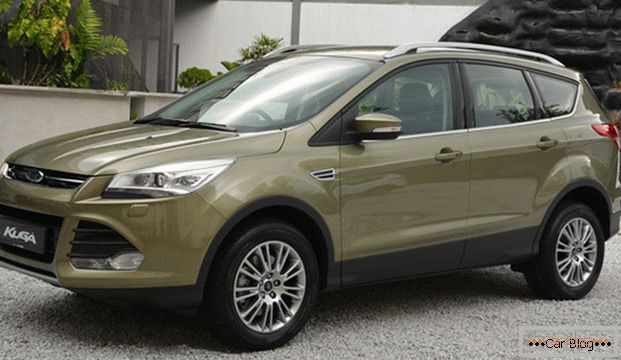 The Ford Kuga car has a low-key appearance for an SUV.