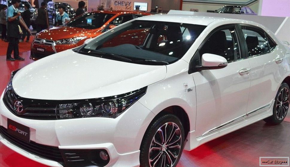 The appearance of the car Toyota Corolla