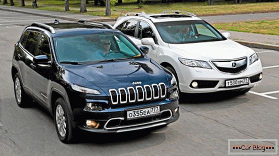 Comparison Jeep Cherokee and Acura RDX