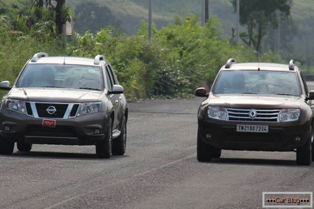 Nissan Terrano and Renault Duster - crossovers with many similarities