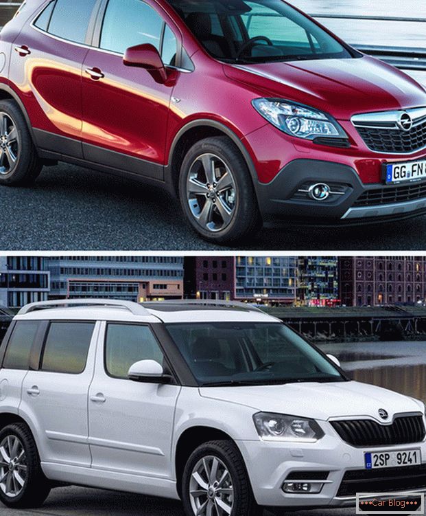 Несмотря на свои существенные различия, автомобили Opel Mokka and Skoda Yeti очень популярны среди автолюбителей