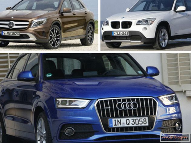 Compare Mercedes GLA with Audi Q3 and BMW X1