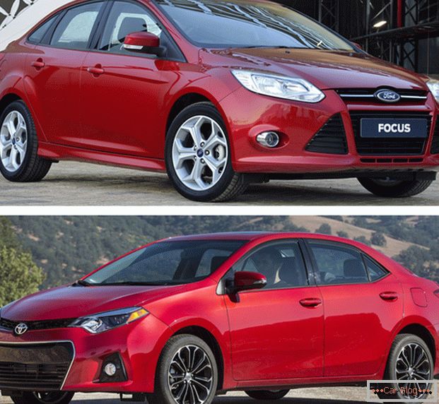 Ford Focus and Toyota Corolla - cars for people confident in tomorrow